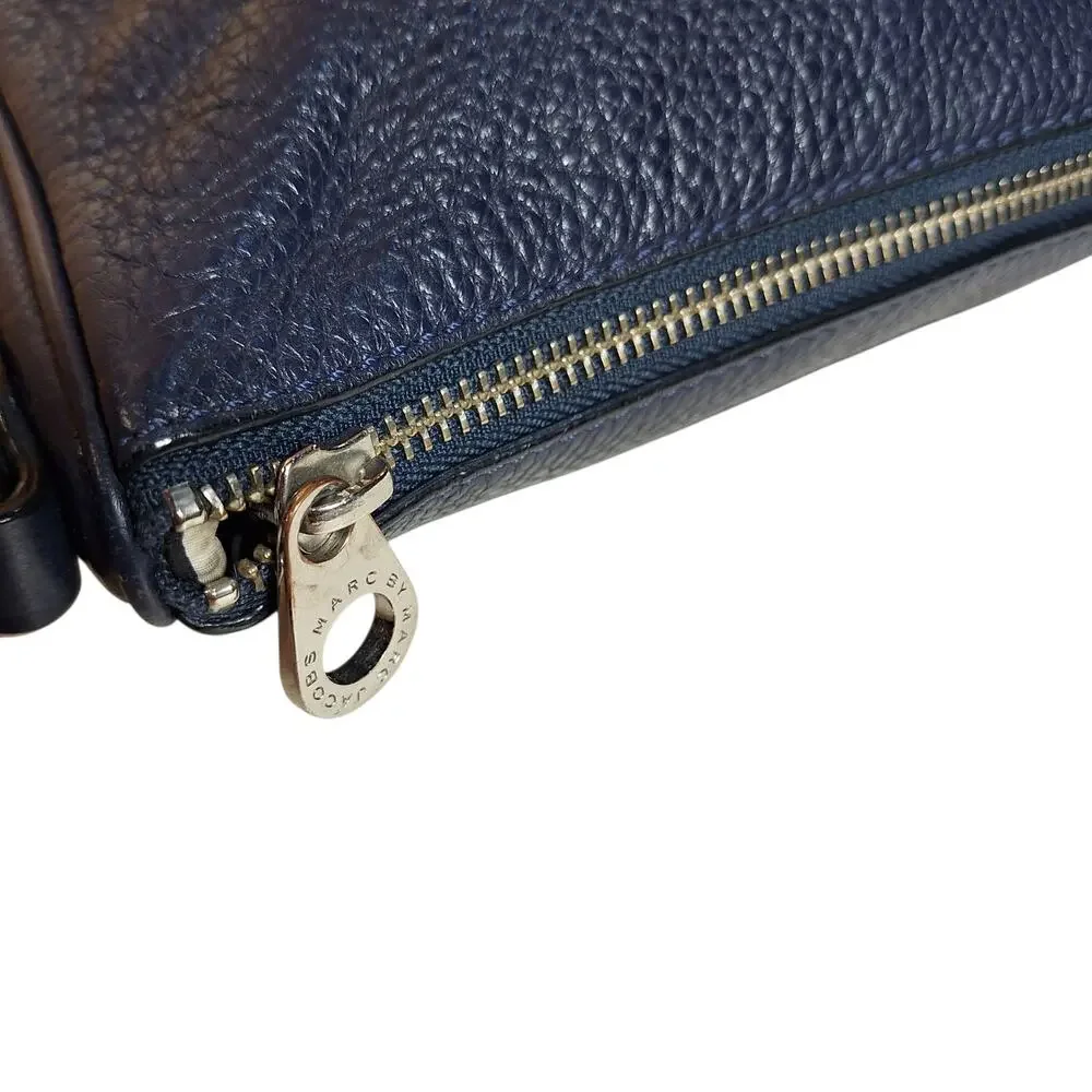 Marc by marc Jacob's navy blue Bianca crossbody kisslock bag genuine leather